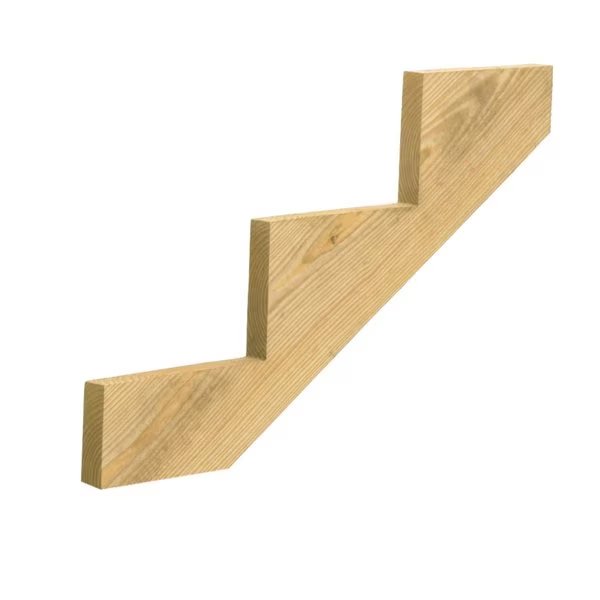 1.5 in. X 11.25 in. W X 3 ft. L Southern Yellow Pine Stair Stringer #2/BTR Grade, Prowood, Mfr#: 279712
